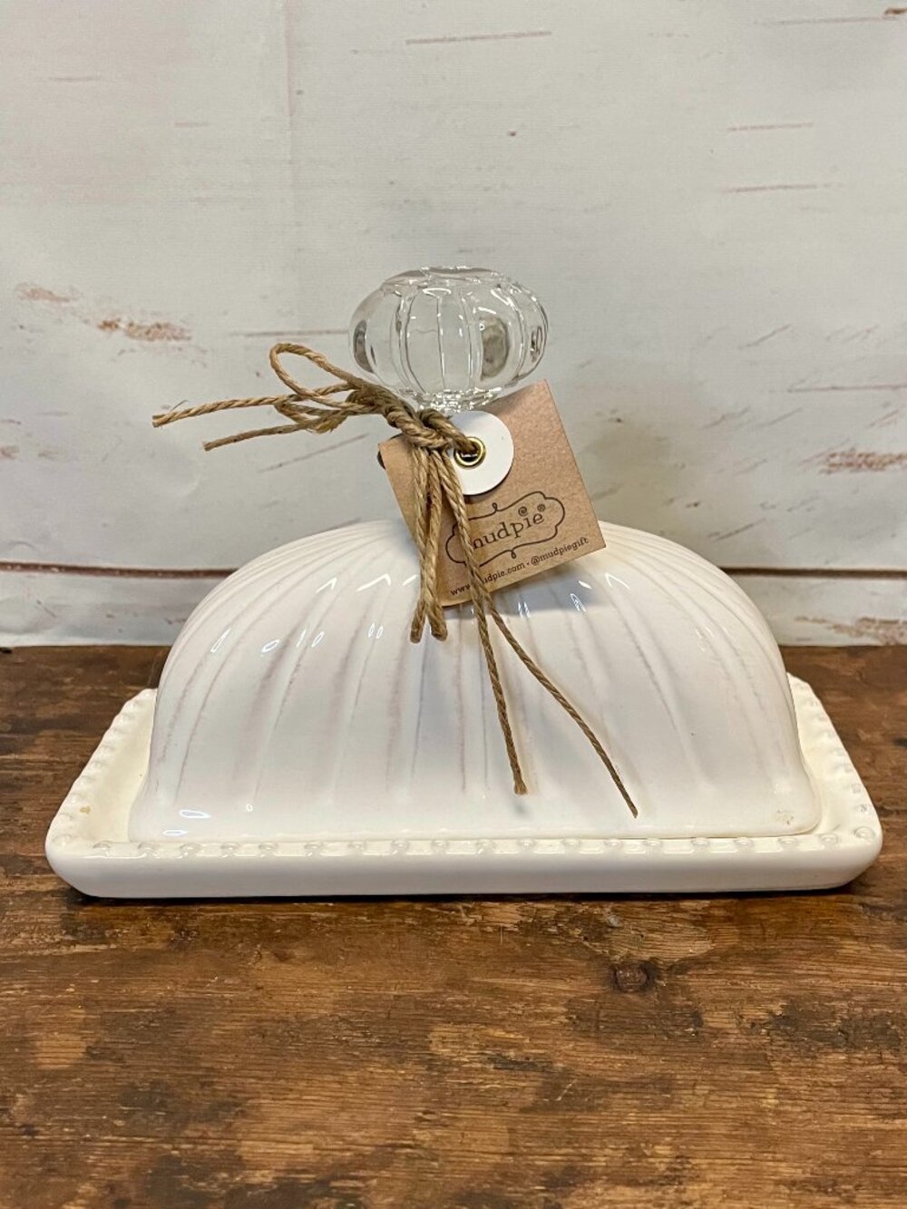 Mud Pie Door Knob Butter Dish